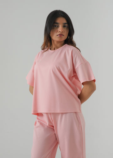 BLUSH LUXE LOUNGE CO ORD SET