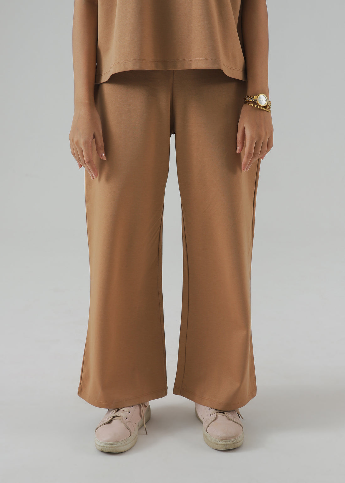 MOCHA LUXE LOUNGE WIDE LEG TROUSERS
