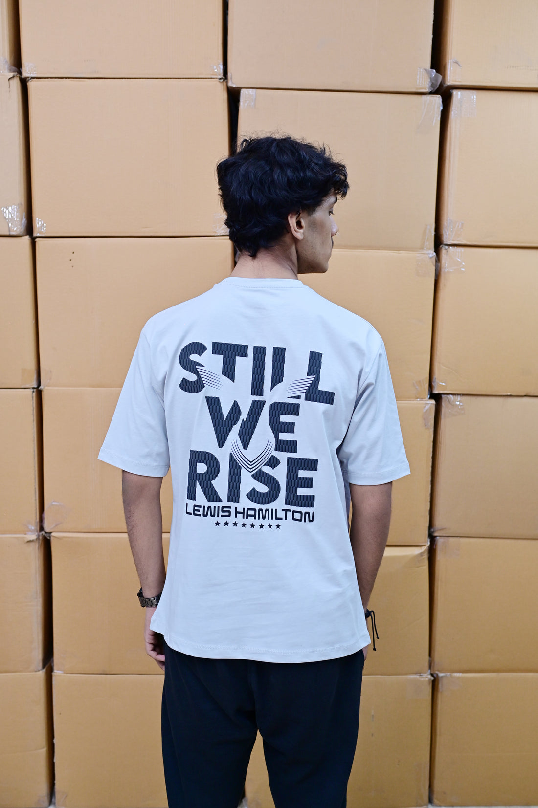 Still We Rise Gray | Drop-Shoulder Tee