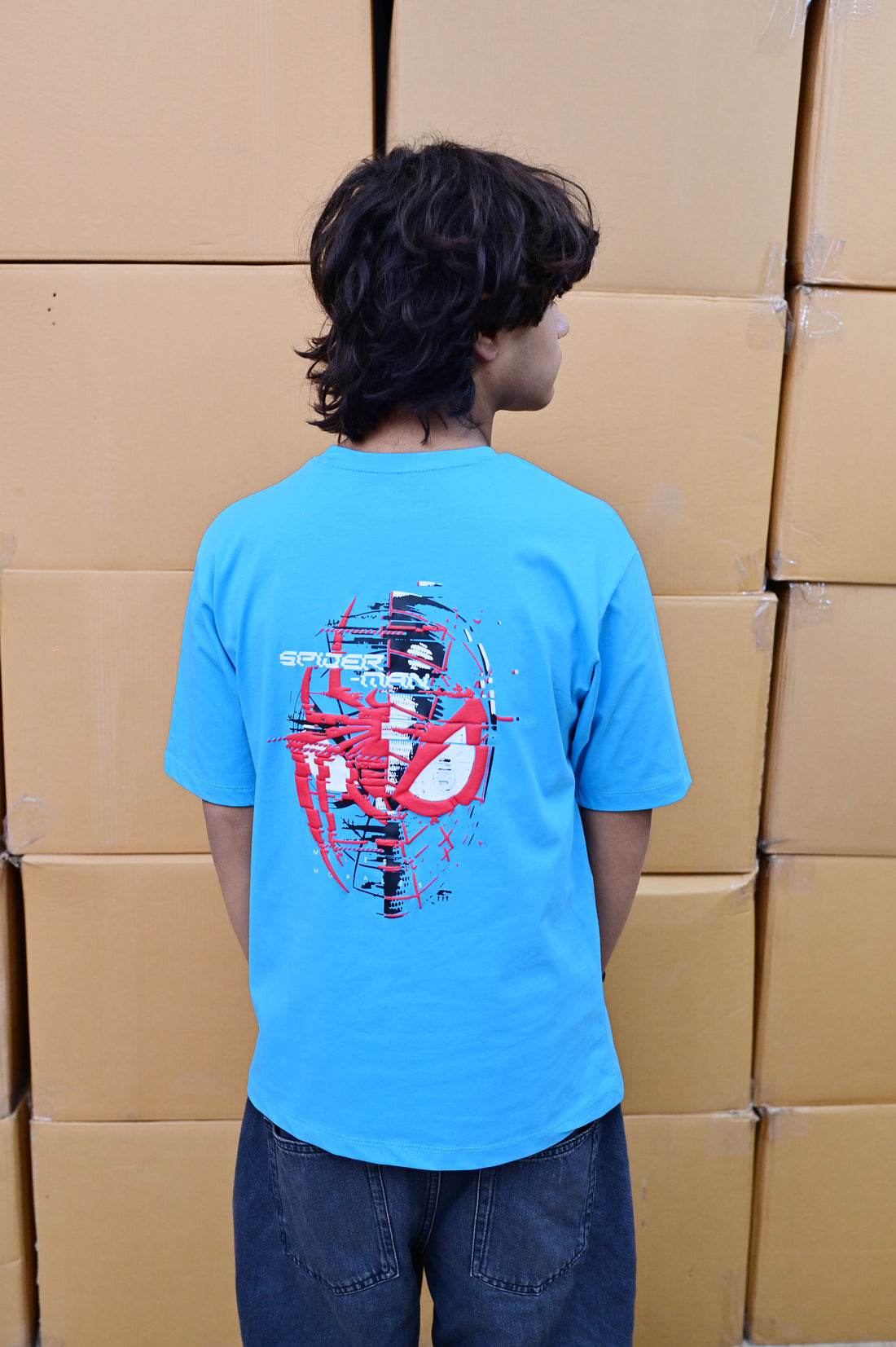 Spidey Glitch | Drop-Shoulder Tee