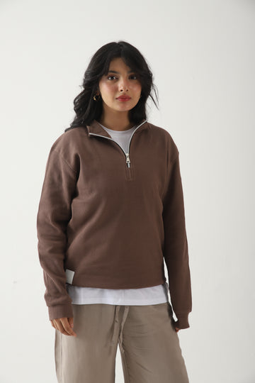 Earthbound Half-Zip Waffle Top | RELAX FIT