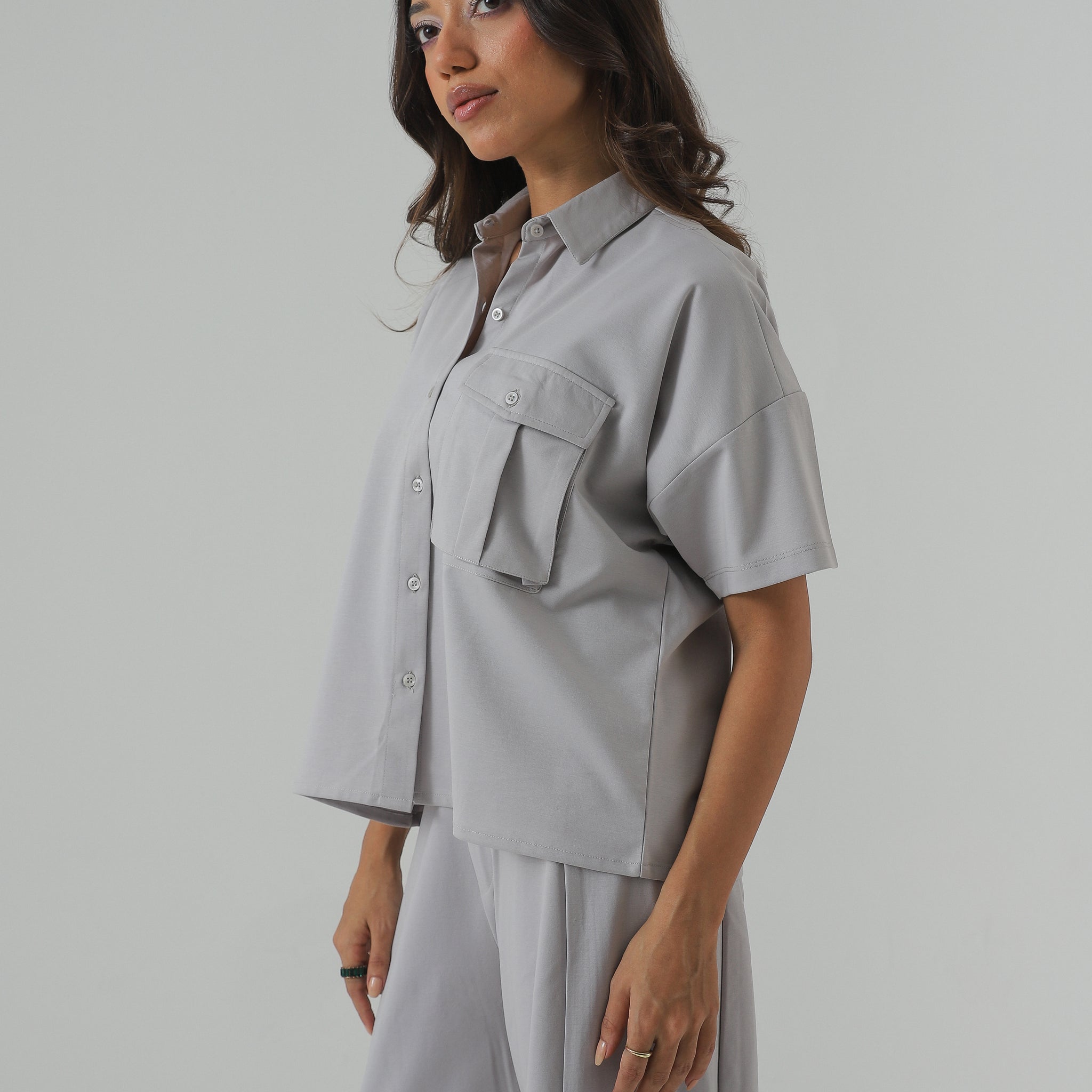 SLATE GREY UTILITY CO ORD SET