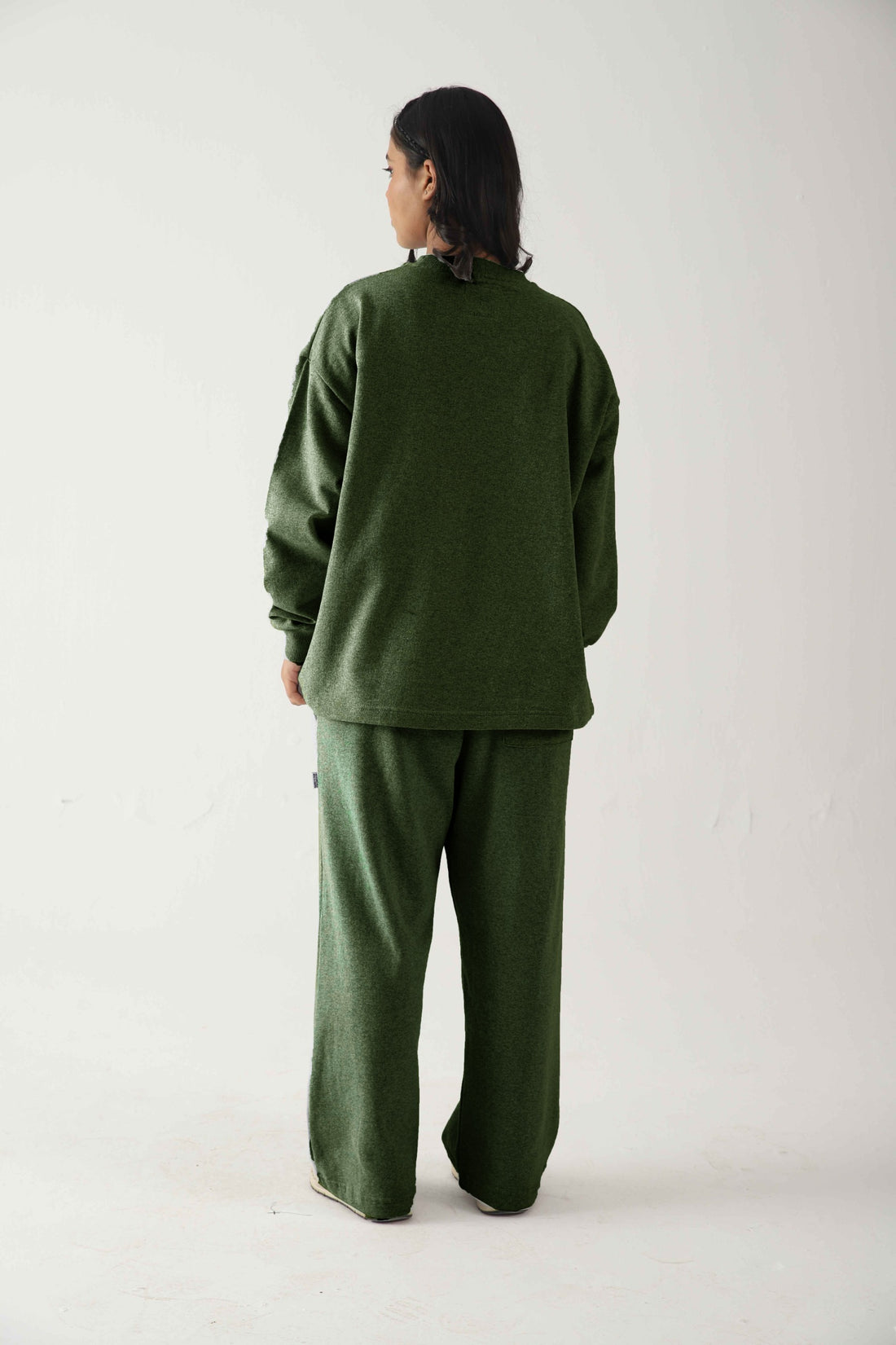 Green Essential Co-Ord Set | BOXY FIT