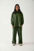 Zattitude co ord set Green Essential Co-Ord Set | BOXY FIT