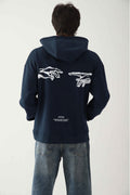 Zattitude Extra Blur Handscape Oversized Hoodie