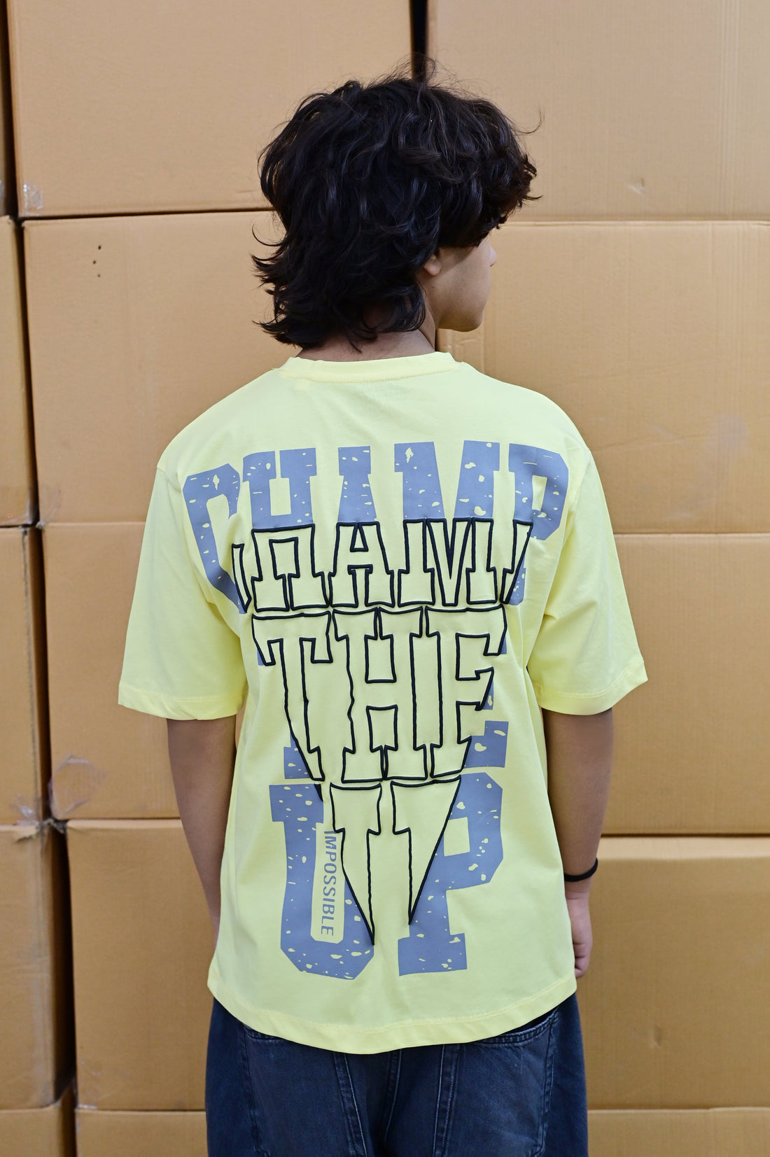 Zattitude mens drop shoulder tees Champ The Up | Drop-Shoulder Tee