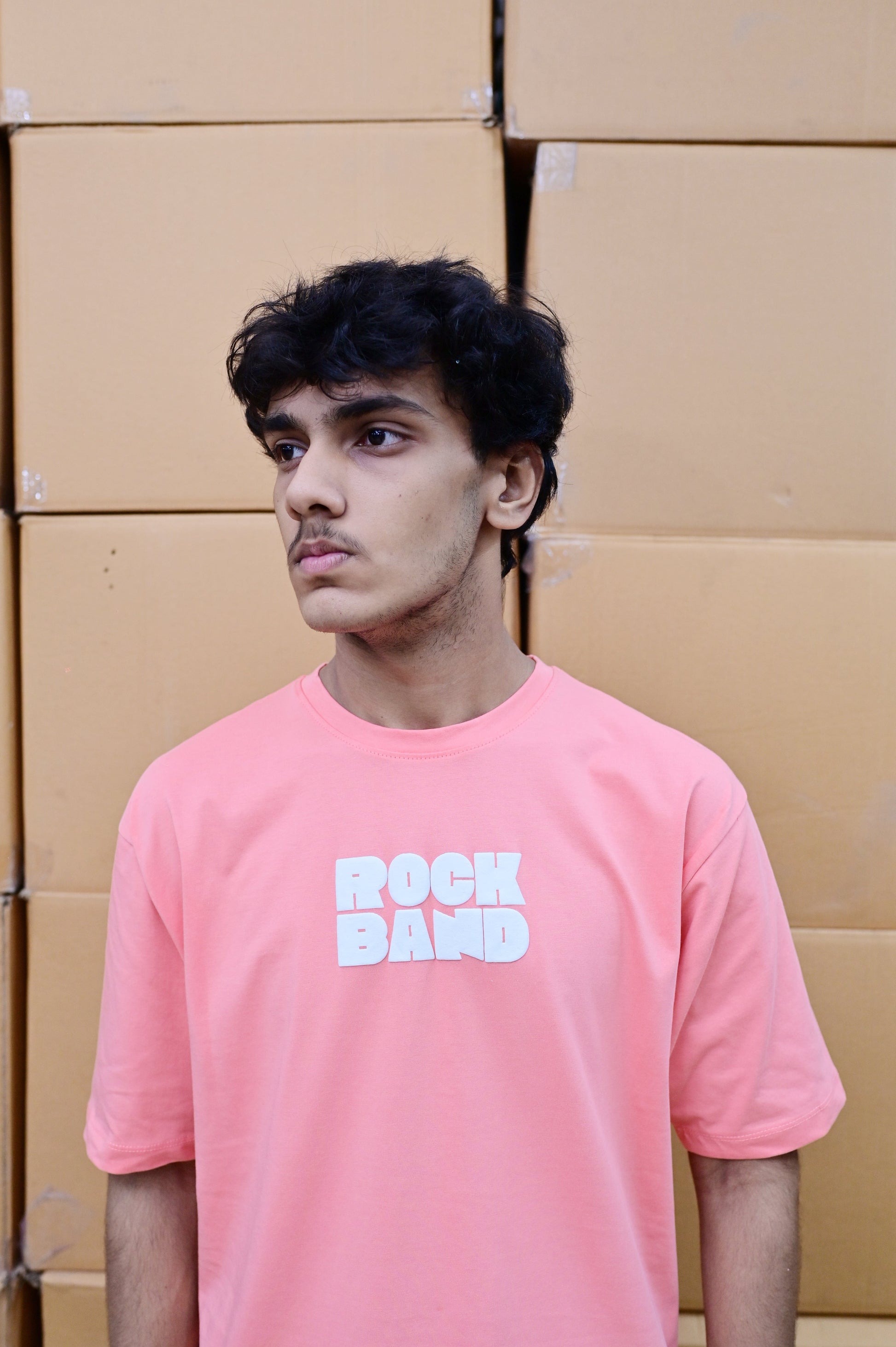 Zattitude mens drop shoulder tees Rock Band Candy | Drop-Shoulder Tee