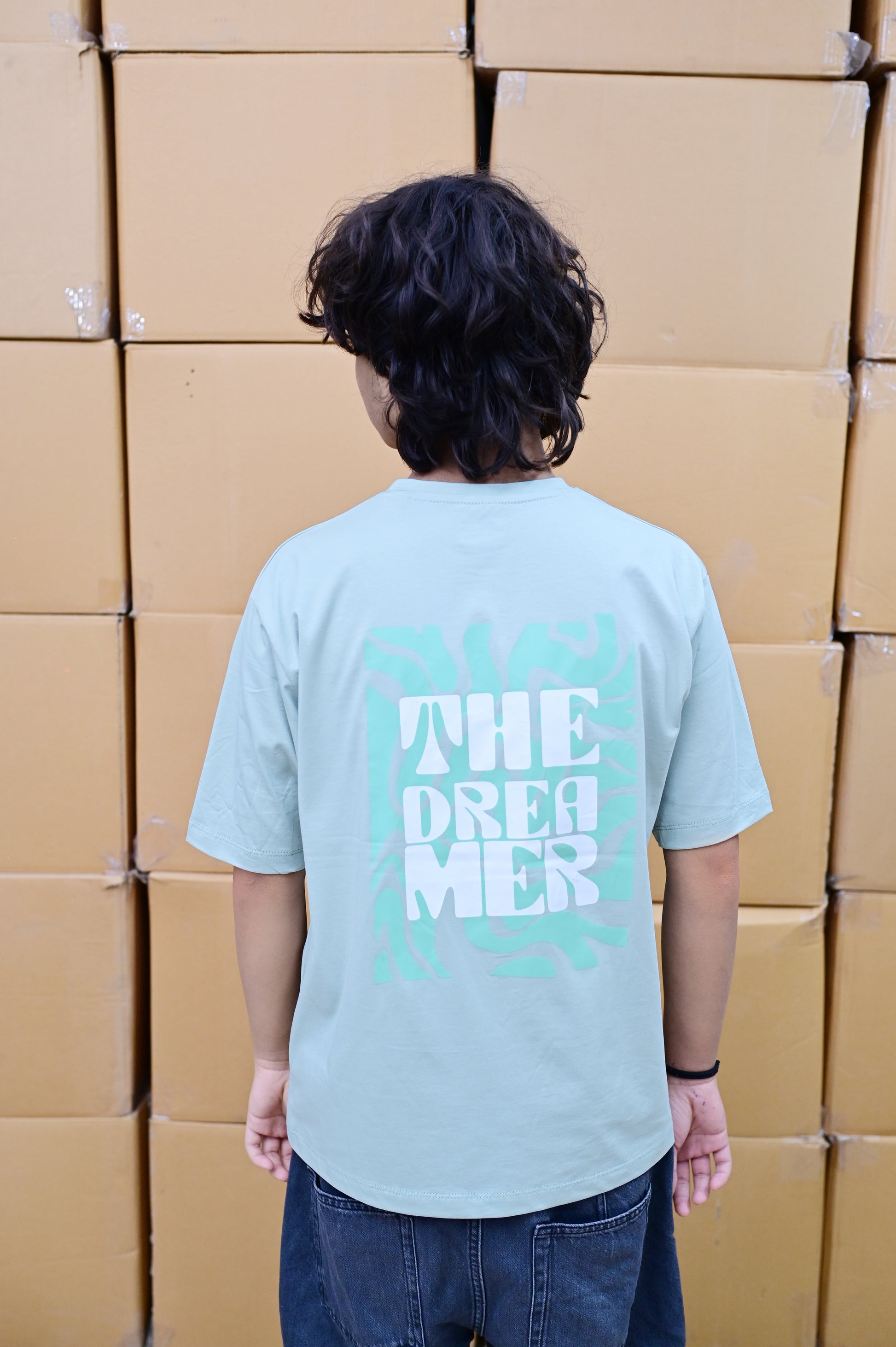 Zattitude mens drop shoulder tees The Dreamer | Sea G Drop-Shoulder Oversized Tee