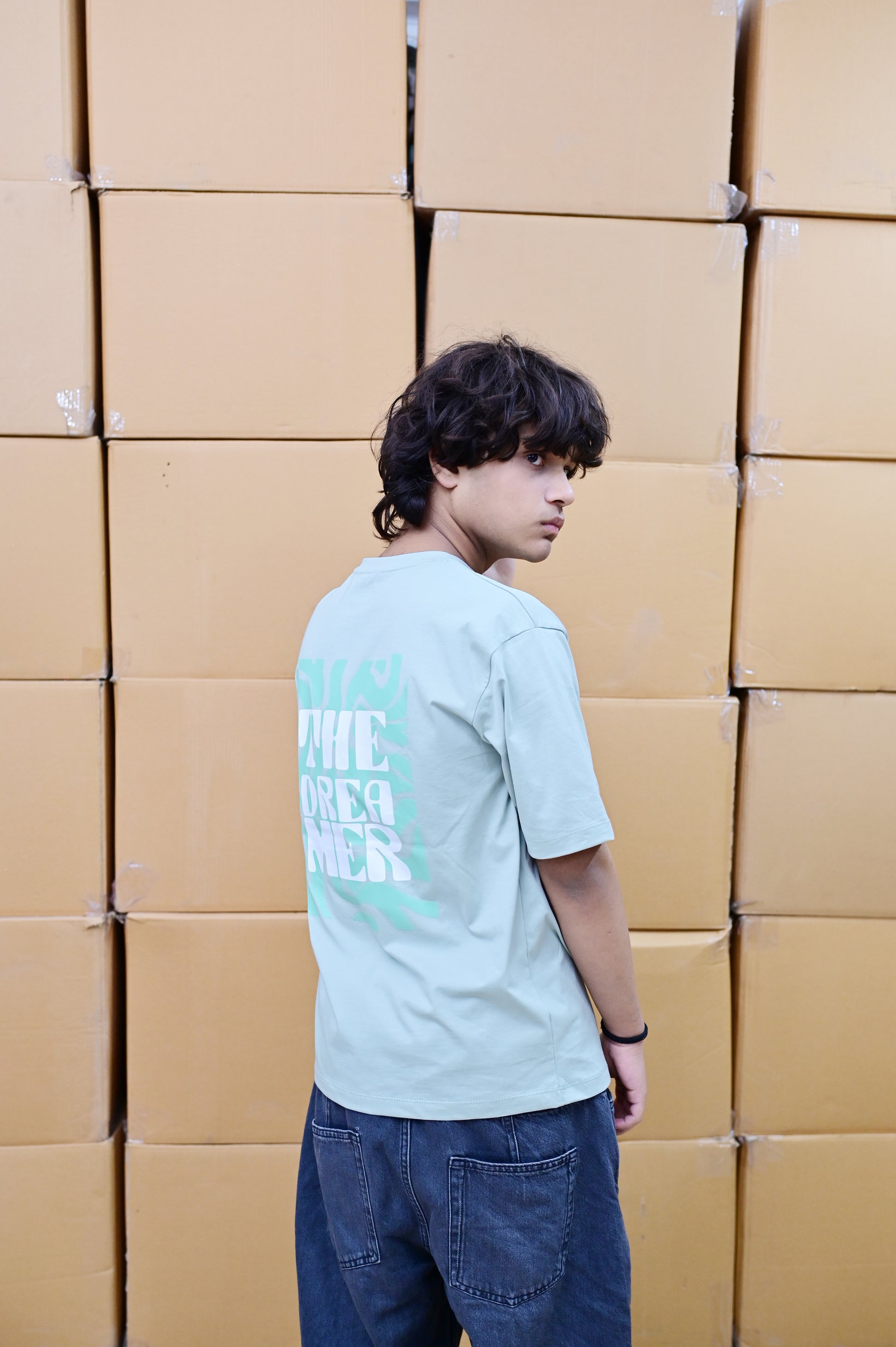 Zattitude mens drop shoulder tees The Dreamer | Sea G Drop-Shoulder Oversized Tee