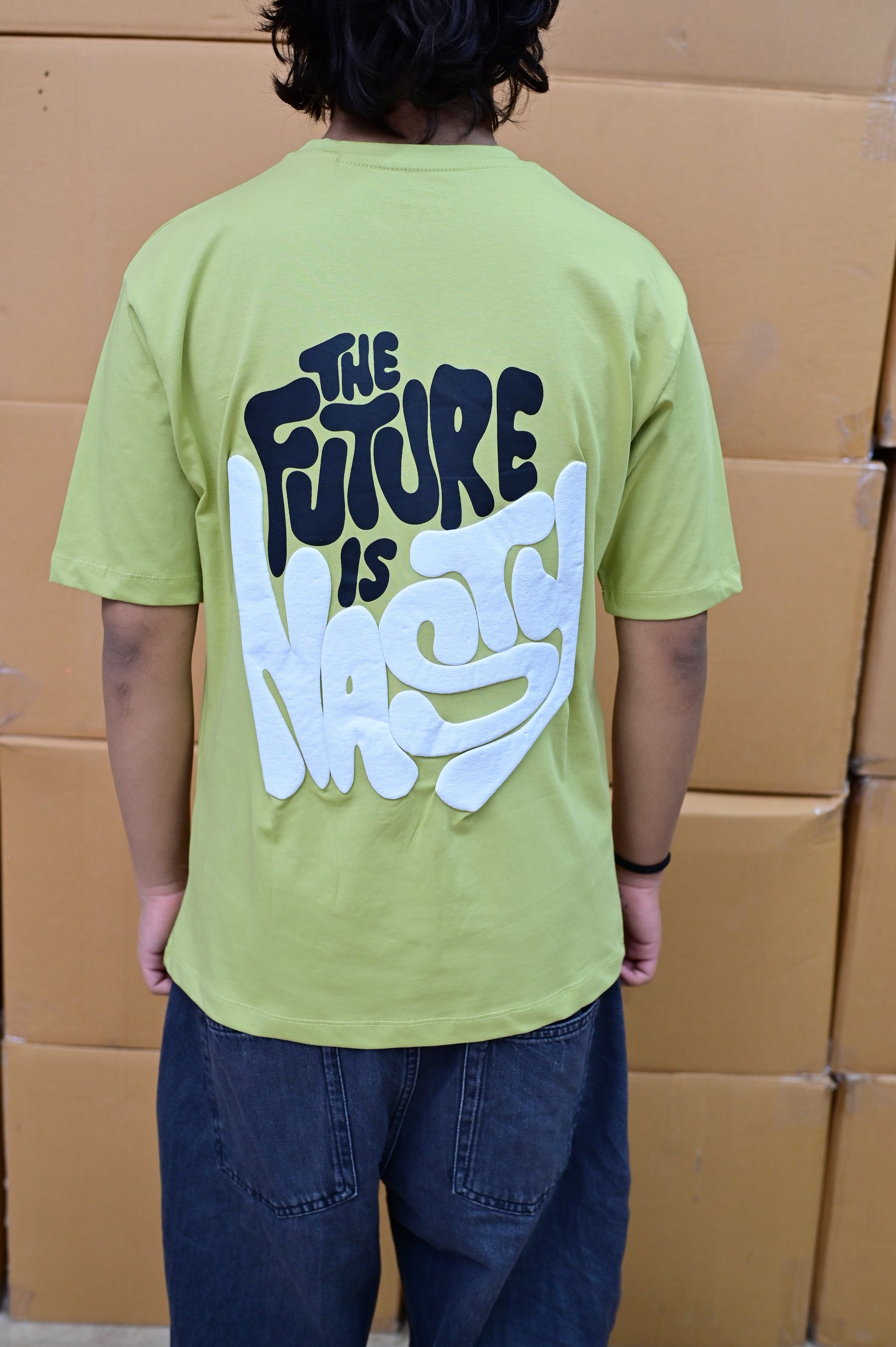Zattitude mens drop shoulder tees The Nasty Vision | Drop-Shoulder Tee