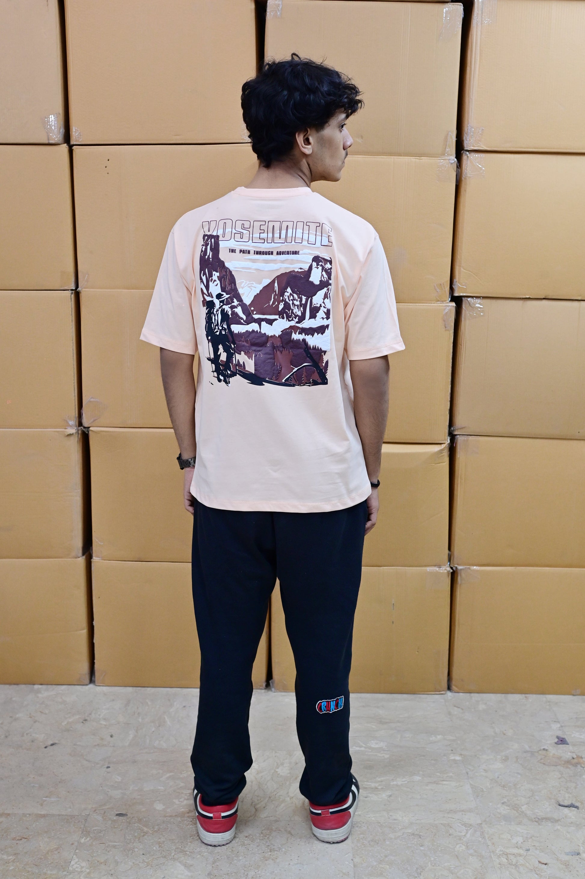 Zattitude mens drop shoulder tees The Yosemite Trail | Drop-Shoulder Tee