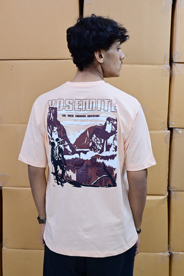 Zattitude mens drop shoulder tees The Yosemite Trail | Drop-Shoulder Tee