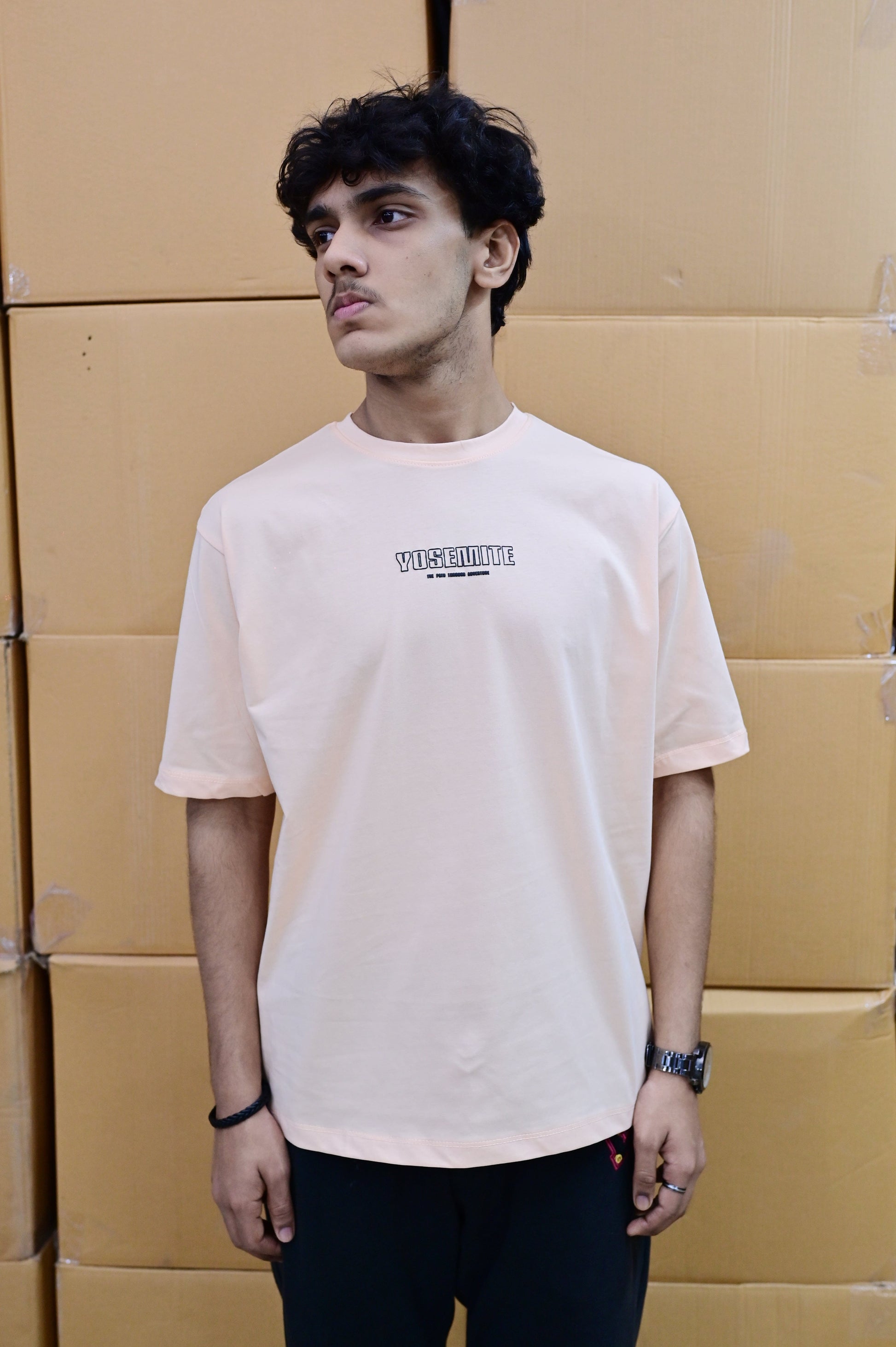 Zattitude mens drop shoulder tees The Yosemite Trail | Drop-Shoulder Tee