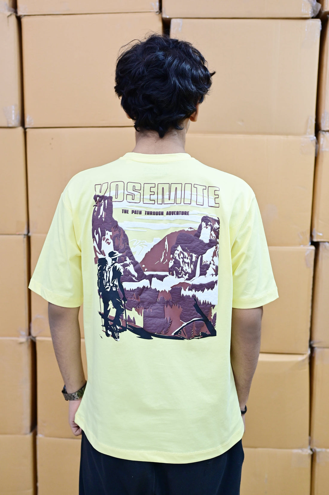 Zattitude mens drop shoulder tees The Yosemite Trail | Drop-Shoulder Tee