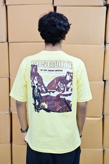 Zattitude mens drop shoulder tees The Yosemite Trail | Drop-Shoulder Tee