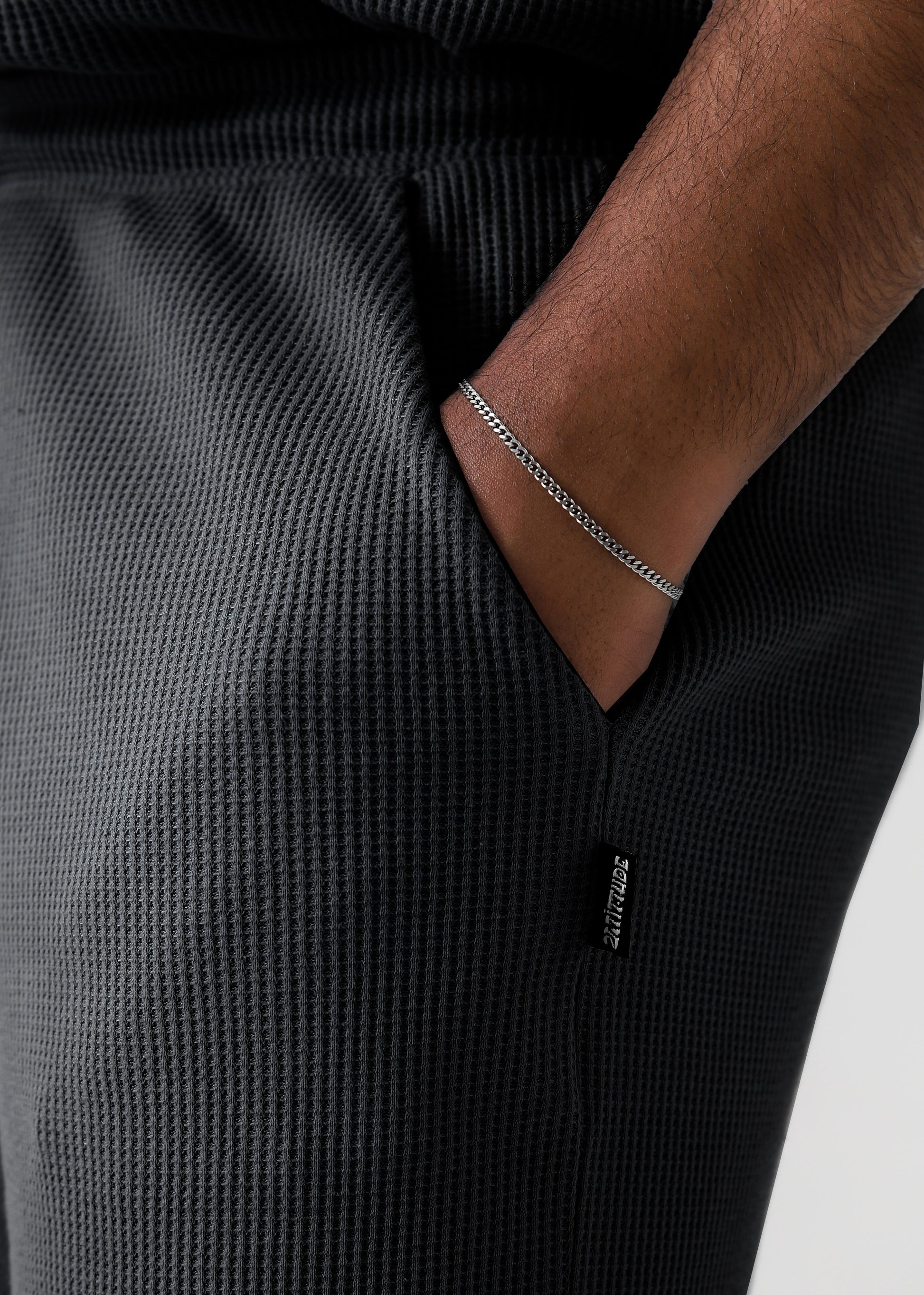 Zattitudeclothing Mens tee TEXTURED RELAX FIT SET | BLACK