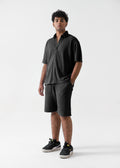 Zattitudeclothing Mens tee TEXTURED RELAX FIT SET | BLACK