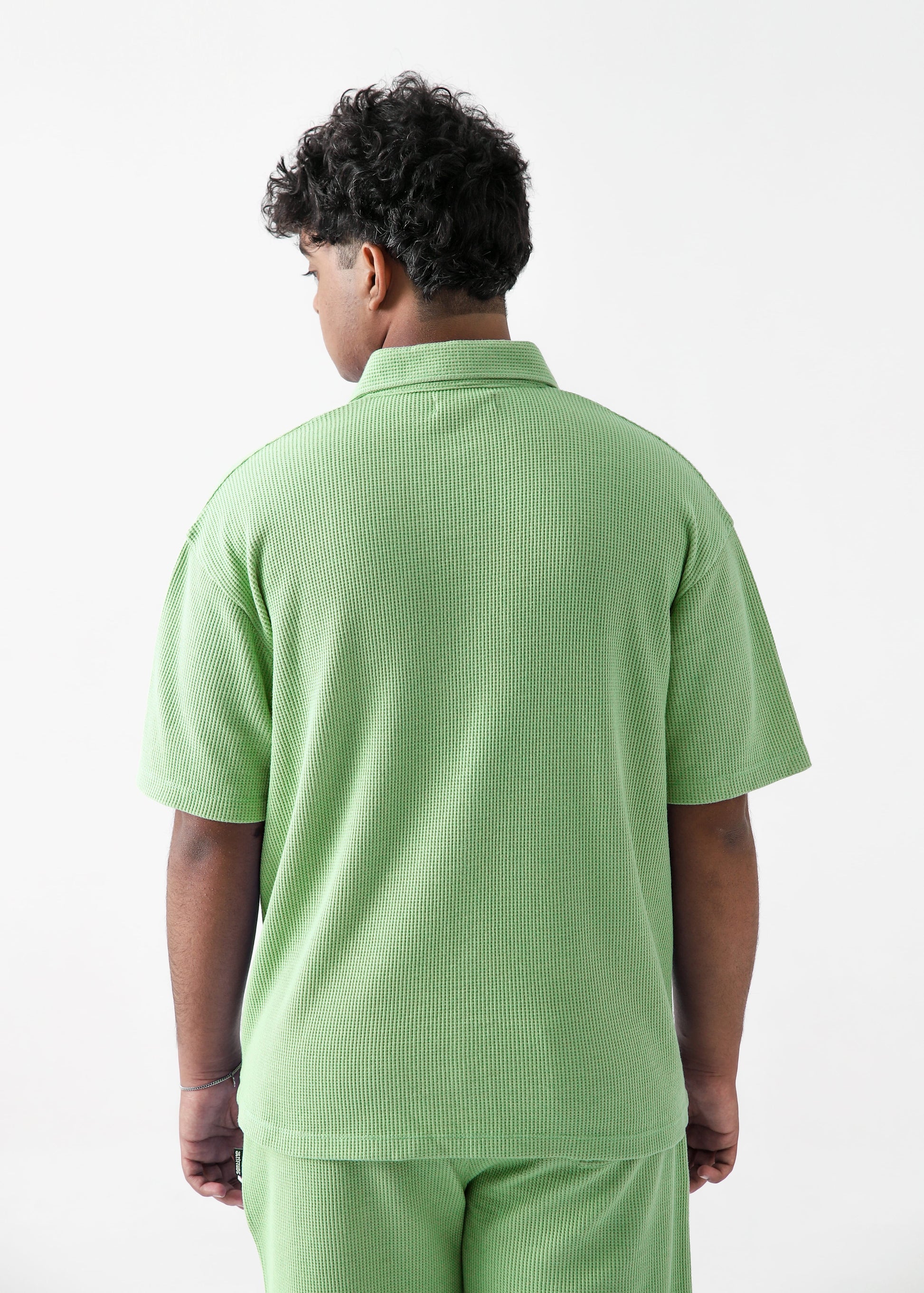 Zattitudeclothing Mens tee TEXTURED RELAX FIT SET | GREEN