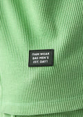 Zattitudeclothing Mens tee TEXTURED RELAX FIT SET | GREEN