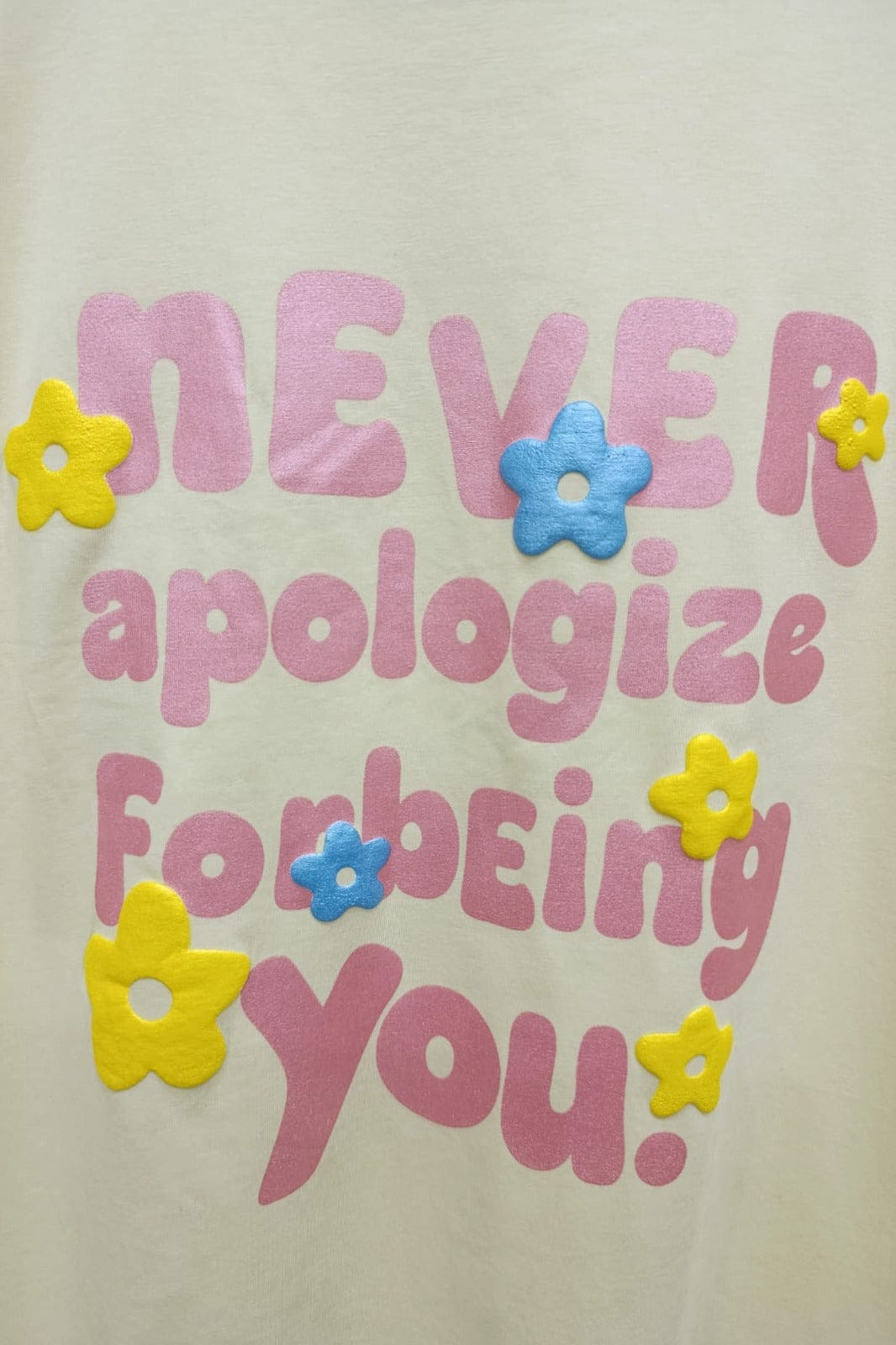 Zattitudeclothing oversize tshirt Never Apologize | Drop-Shoulder