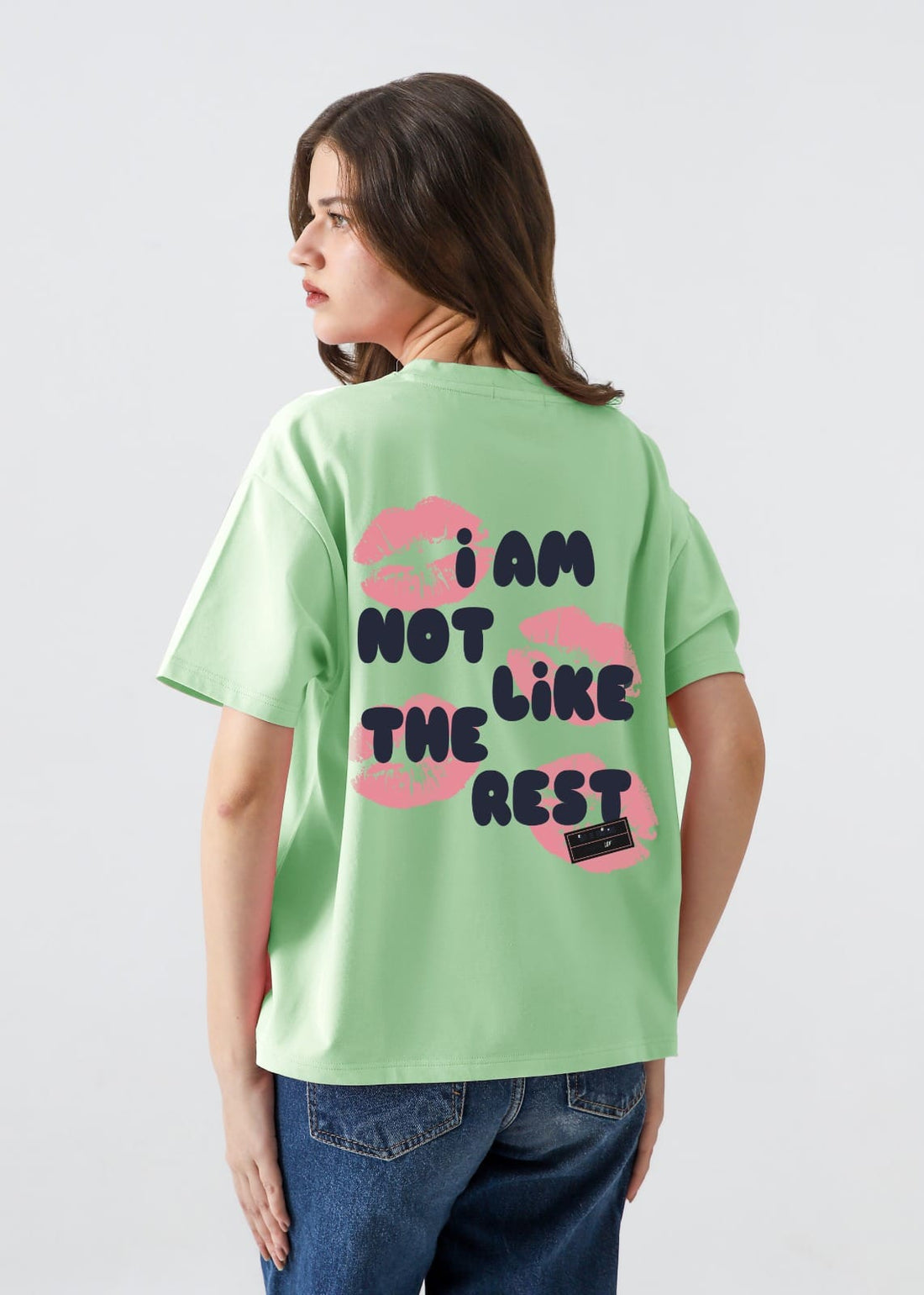 Zattitudeclothing oversize tshirt Not Like The Rest | Drop-Shoulder