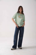 Zattitudeclothing oversize tshirt Retro Mushroom | Drop-Shoulder