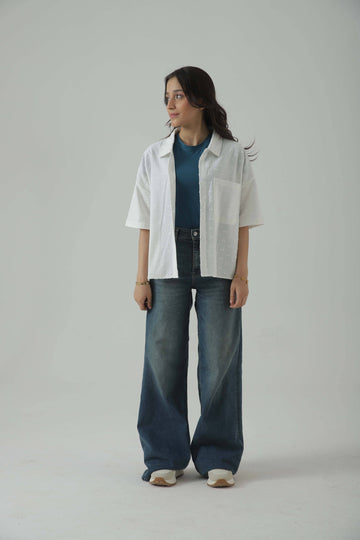 Zattitudeclothing WHITE WHISPER SHIRT